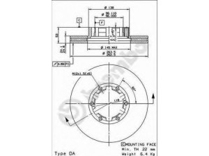 BRECO BS 8370 stabdžių diskas 
 Stabdžių sistema -> Diskinis stabdys -> Stabdžių diskas
061003680, 40206F3901