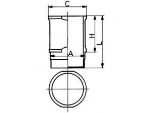 KOLBENSCHMIDT 89060110 cilindro įvorė 
 Variklis -> Cilindrai/stūmokliai
77 00 564 872