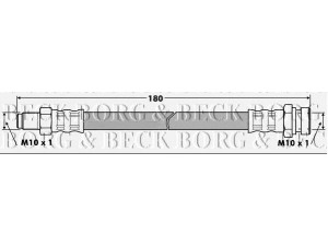 BORG & BECK BBH7453 stabdžių žarnelė 
 Stabdžių sistema -> Stabdžių žarnelės
5881443002, 5881443003