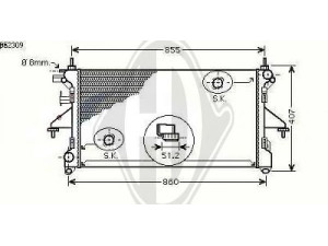 DIEDERICHS 8348403 radiatorius, variklio aušinimas 
 Aušinimo sistema -> Radiatorius/alyvos aušintuvas -> Radiatorius/dalys
13492070, 1349207080