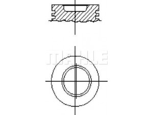 MAHLE ORIGINAL E57260 stūmoklis