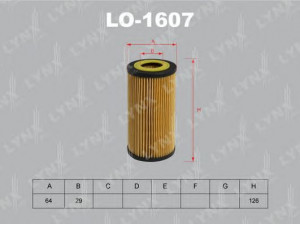 LYNXauto LO-1607 alyvos filtras 
 Techninės priežiūros dalys -> Techninės priežiūros intervalai
1371199, 1421704, 6G9N6744BA, 6M5G6744AA
