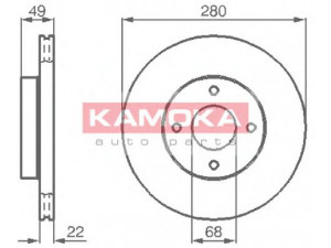 KAMOKA 1031918 stabdžių diskas 
 Stabdžių sistema -> Diskinis stabdys -> Stabdžių diskas
4020655F01, 4020655F03, 4020673L01