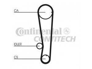 CONTITECH CT715 paskirstymo diržas 
 Techninės priežiūros dalys -> Papildomas remontas
MD113564, MD116786, XD113564, 2431224000