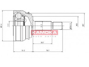 KAMOKA 7096 jungčių komplektas, kardaninis velenas 
 Ratų pavara -> Sujungimai/komplektas
6N0498099V, 811498099E, 811498099EX