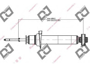 DJ PARTS DS1117GT amortizatorius 
 Pakaba -> Amortizatorius
561100A525, 561100A526, 561102J002