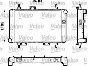 VALEO 732393 radiatorius, variklio aušinimas