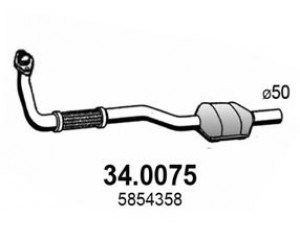 ASSO 34.0075 katalizatoriaus keitiklis 
 Išmetimo sistema -> Katalizatoriaus keitiklis
24423926, 5854182, 5854358, 93189886