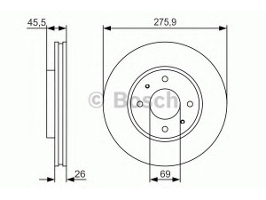 BOSCH 0 986 479 R94 stabdžių diskas 
 Dviratė transporto priemonės -> Stabdžių sistema -> Stabdžių diskai / priedai
MR510741, MR510742, MR527825