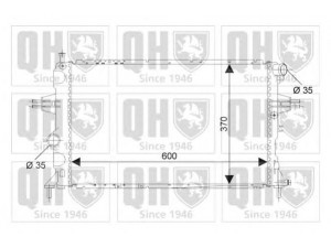 QUINTON HAZELL QER2265 radiatorius, variklio aušinimas 
 Aušinimo sistema -> Radiatorius/alyvos aušintuvas -> Radiatorius/dalys
13 00 208, 91 92 578