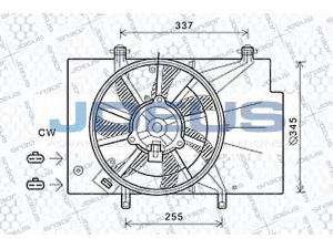 JDEUS EV12M360 ventiliatorius, radiatoriaus 
 Aušinimo sistema -> Oro aušinimas
1525897, 1541278, 1557573, 1557574