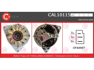 CASCO CAL10115AS kintamosios srovės generatorius 
 Elektros įranga -> Kint. sr. generatorius/dalys -> Kintamosios srovės generatorius
0071545302, 0071545402, 0071545502