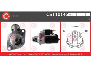 CASCO CST10146AS starteris 
 Elektros įranga -> Starterio sistema -> Starteris
068911023M, 068911023MX