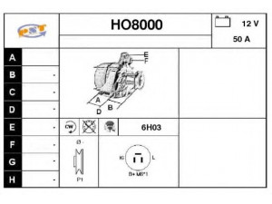 SNRA HO8000 kintamosios srovės generatorius
A1T41291
