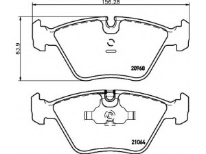 HELLA 8DB 355 007-411 stabdžių trinkelių rinkinys, diskinis stabdys 
 Techninės priežiūros dalys -> Papildomas remontas
34111157039, 34111157569, 34111157570