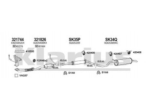 KLARIUS 790214U išmetimo sistema 
 Išmetimo sistema -> Išmetimo sistema, visa