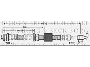 BORG & BECK BBH7208 stabdžių žarnelė 
 Stabdžių sistema -> Stabdžių žarnelės
5159062G00