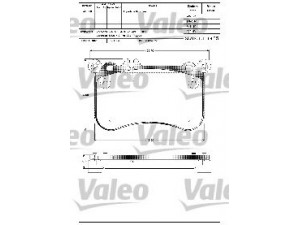 VALEO 601306 stabdžių trinkelių rinkinys, diskinis stabdys 
 Techninės priežiūros dalys -> Papildomas remontas
0064200520, 0064205620, 64200520