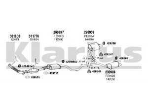 KLARIUS 361719E išmetimo sistema 
 Išmetimo sistema -> Išmetimo sistema, visa