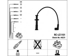NGK 44231 uždegimo laido komplektas 
 Kibirkšties / kaitinamasis uždegimas -> Uždegimo laidai/jungtys
7703382