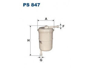 FILTRON PS847 kuro filtras 
 Degalų tiekimo sistema -> Kuro filtras/korpusas
D1052, 1640059A00, 164005T099A