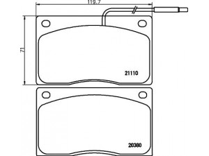 HELLA PAGID 8DB 355 005-931 stabdžių trinkelių rinkinys, diskinis stabdys 
 Techninės priežiūros dalys -> Papildomas remontas
JLM1157, JLM9727, 5001000478, 7701203071