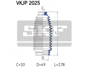SKF VKJP 2025 gofruotoji membrana, vairavimas 
 Vairavimas -> Gofruotoji membrana/sandarinimai
7212357, 7398680, 95VW3K661AC, 7M0 422 831 B