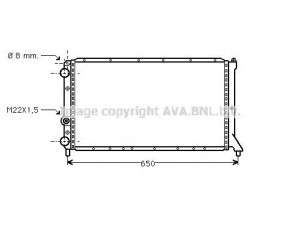 AVA QUALITY COOLING FT2051 radiatorius, variklio aušinimas 
 Aušinimo sistema -> Radiatorius/alyvos aušintuvas -> Radiatorius/dalys
5982461, 7572602, 5982461, 7572602