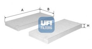 UFI 53.212.00 filtras, salono oras 
 Techninės priežiūros dalys -> Techninės priežiūros intervalai
97133-4P000