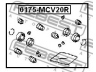 FEBEST 0175-MCV20R remonto komplektas, stabdžių apkaba 
 Stabdžių sistema -> Stabdžių matuoklis -> Stabdžių matuoklio montavimas
04479-33040, 04479-33041