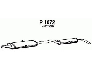 FENNO P1672 galinis duslintuvas 
 Išmetimo sistema -> Duslintuvas
4880253AB, 4880253AC