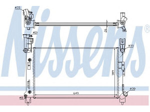 NISSENS 60995A radiatorius, variklio aušinimas 
 Aušinimo sistema -> Radiatorius/alyvos aušintuvas -> Radiatorius/dalys
4644362, 4644363, 4644363AB, 4644362