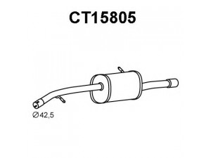VENEPORTE CT15805 galinis duslintuvas 
 Išmetimo sistema -> Duslintuvas
1607286480, 1730GK