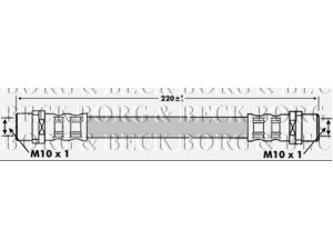 BORG & BECK BBH6748 stabdžių žarnelė 
 Stabdžių sistema -> Stabdžių žarnelės
562302, 91 91 263, 9191263, 9 191 263