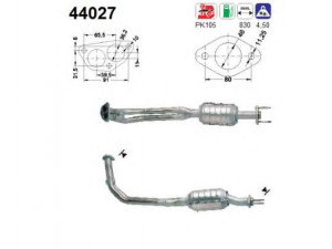 AS 44027 katalizatoriaus keitiklis 
 Išmetimo sistema -> Katalizatoriaus keitiklis
7793385