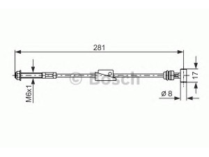 BOSCH 1 987 477 522 trosas, stovėjimo stabdys 
 Stabdžių sistema -> Valdymo svirtys/trosai
1002209, 1027516, 1064455, 95AB 2853 AA