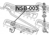 FEBEST NSB-003 skersinio stabilizatoriaus įvorių komplektas 
 Ašies montavimas/vairavimo mechanizmas/ratai -> Stabilizatorius/fiksatoriai -> Sklendės
56243-30R10, 56243-92J00