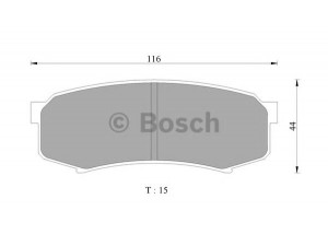 BOSCH 0 986 505 905 stabdžių trinkelių rinkinys, diskinis stabdys 
 Techninės priežiūros dalys -> Papildomas remontas
1V082648Z, 4605A389, MN-301, 04466 60010