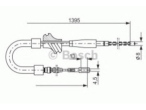 BOSCH 1 987 477 060 trosas, stovėjimo stabdys 
 Stabdžių sistema -> Valdymo svirtys/trosai
443 609 721 K, 443 609 721, 443 609 721 F