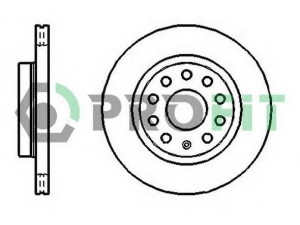 PROFIT 5010-1504 stabdžių diskas 
 Dviratė transporto priemonės -> Stabdžių sistema -> Stabdžių diskai / priedai
1K0615301AB, 1K0615301M, 1K0615301M