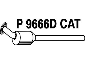FENNO P9666DCAT katalizatoriaus keitiklis 
 Išmetimo sistema -> Katalizatoriaus keitiklis
6394900281