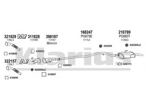 KLARIUS 630759E išmetimo sistema 
 Išmetimo sistema -> Išmetimo sistema, visa