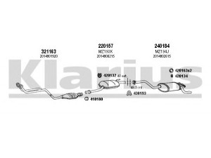 KLARIUS 600108E išmetimo sistema 
 Išmetimo sistema -> Išmetimo sistema, visa