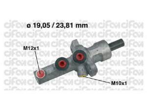 CIFAM 202-621 pagrindinis cilindras, stabdžiai 
 Stabdžių sistema -> Pagrindinis stabdžių cilindras
005 430 72 01