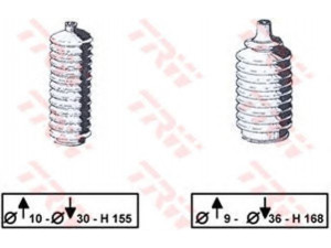 TRW JBE146 gofruotoji membrana, vairavimas 
 Vairavimas -> Gofruotoji membrana/sandarinimai
MB347364, MB347365