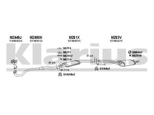 KLARIUS 600061U išmetimo sistema 
 Išmetimo sistema -> Išmetimo sistema, visa