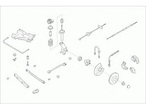 SACHS FORD-MONDE-RS021 vairavimo mechanizmas; rato pakaba 
 Ašies montavimas/vairavimo mechanizmas/ratai -> Prekių paieška pagal schemą