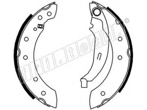 fri.tech. 17183 stabdžių trinkelių komplektas 
 Techninės priežiūros dalys -> Papildomas remontas