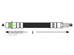 KAGER 38-0620 stabdžių žarnelė 
 Stabdžių sistema -> Stabdžių žarnelės
7704001956, 7704002444