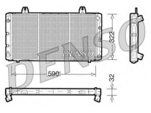 DENSO DRM25001 radiatorius, variklio aušinimas 
 Aušinimo sistema -> Radiatorius/alyvos aušintuvas -> Radiatorius/dalys
7541063